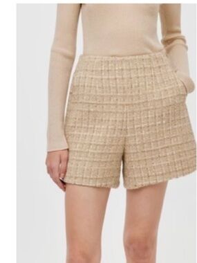 Goelia Wool Blend Tweed A-Line Women’s Shorts